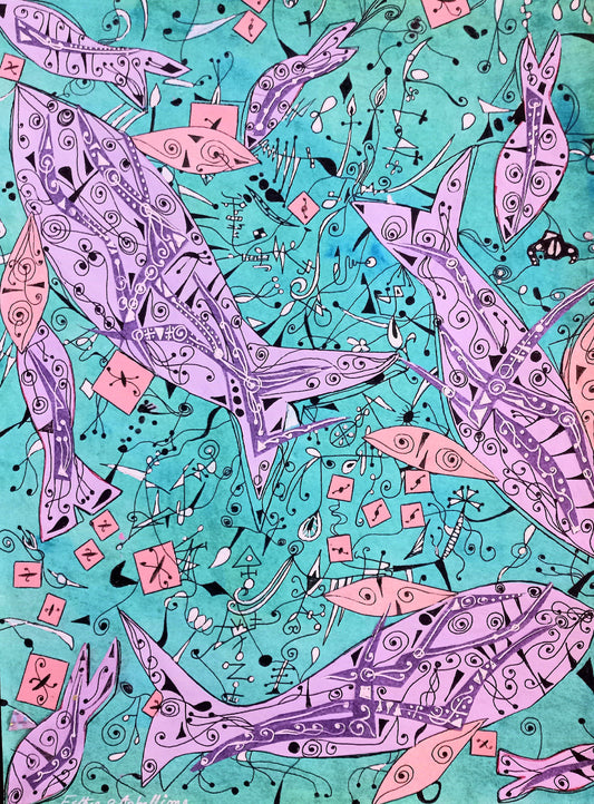 Pink whales