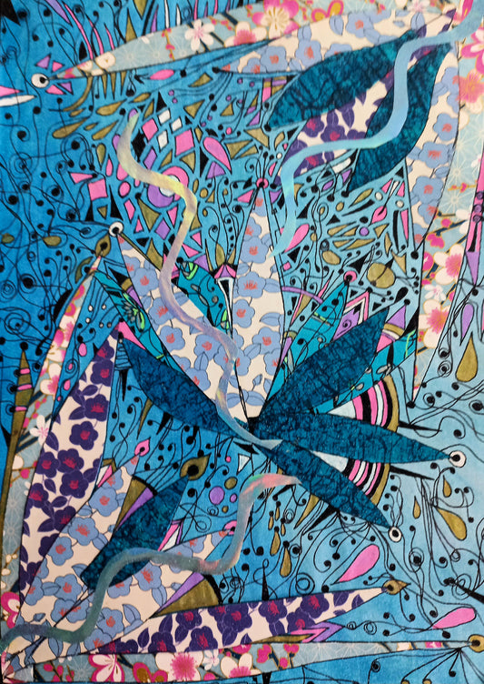 Blue flowers